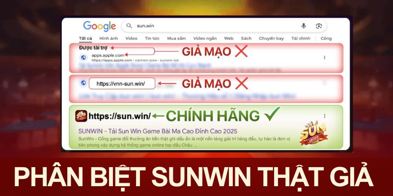 Cách Nhận Biết Sunwin Thật Giả Dễ Hiểu Nhất Cho Newbie 3 Phân biệt web Sunwin thật giả đơn giản